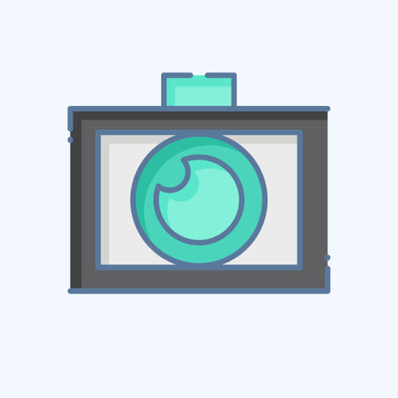 Icon Photo Editor. related to Creative Concept symbol. doodle style. simple design editable. simple illustrationのイラスト素材