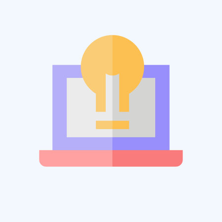 Icon Presentation. related to Creative Concept symbol. flat style. simple design editable. simple illustrationのイラスト素材