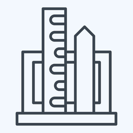 Icon Project Management. related to Creative Concept symbol. line style. simple design editable. simple illustrationのイラスト素材