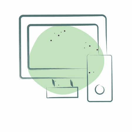 Icon Responsive Design. related to Creative Concept symbol. Color Spot Style. simple design editable. simple illustrationのイラスト素材