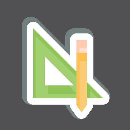 Sticker Designer Tools. related to Creative Concept symbol. simple design editable. simple illustrationのイラスト素材