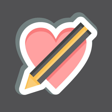 Sticker Portofolio. related to Creative Concept symbol. simple design editable. simple illustrationのイラスト素材