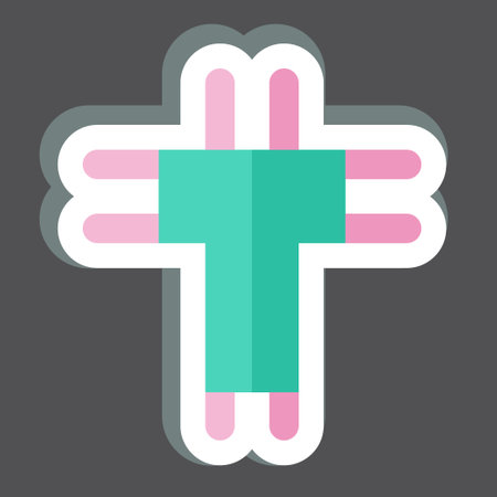 Sticker Logo Design. related to Creative Concept symbol. simple design editable. simple illustrationのイラスト素材