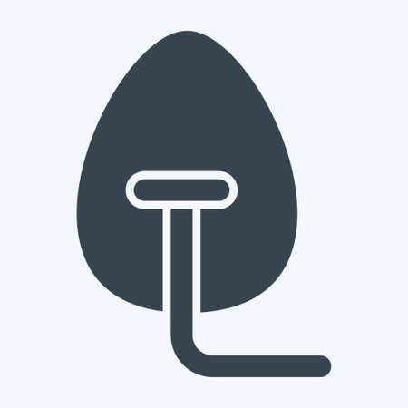 Icon Oxygen Mask. related to Medical symbol. glyph style. simple design editable. simple illustrationのイラスト素材