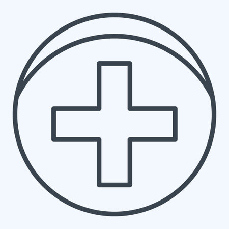 Icon Pharmacy. related to Medical symbol. line style. simple design editable. simple illustrationのイラスト素材
