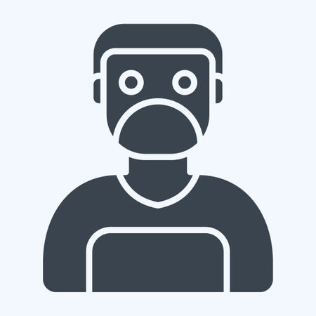 Icon Surgeon. related to Medical symbol. glyph style. simple design editable. simple illustrationのイラスト素材