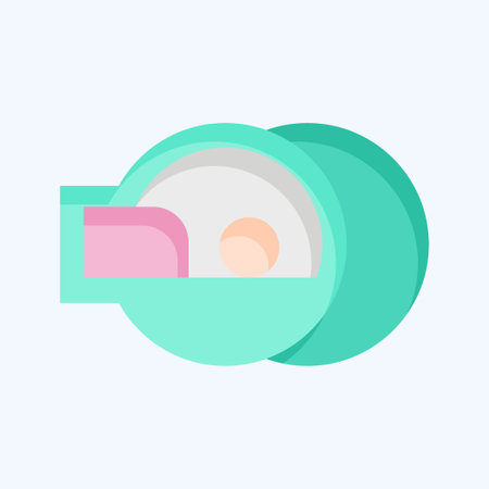 Icon Tomography. related to Medical symbol. flat style. simple design editable. simple illustrationのイラスト素材