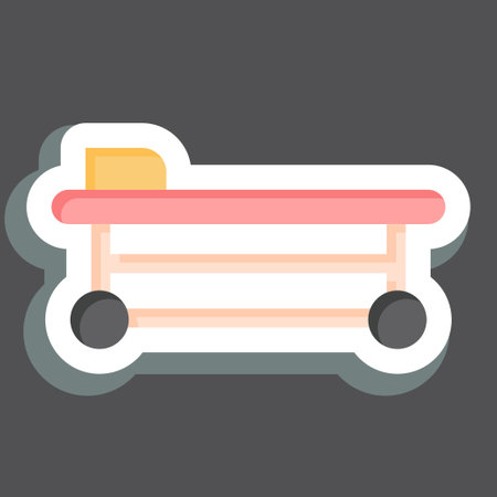 Sticker Operating Room. related to Medical symbol. simple design editable. simple illustrationのイラスト素材