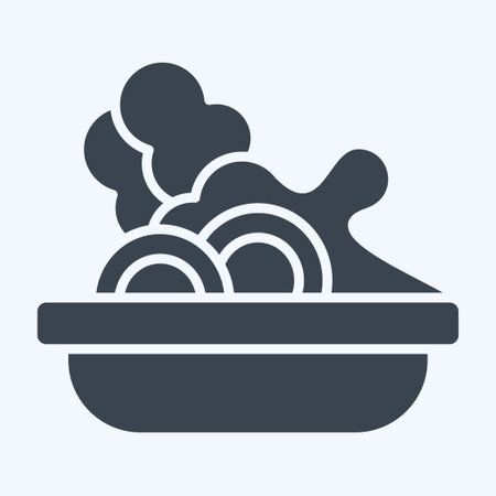 Icon Salad. related to Picnic symbol. glyph style. simple design editable. simple illustrationのイラスト素材