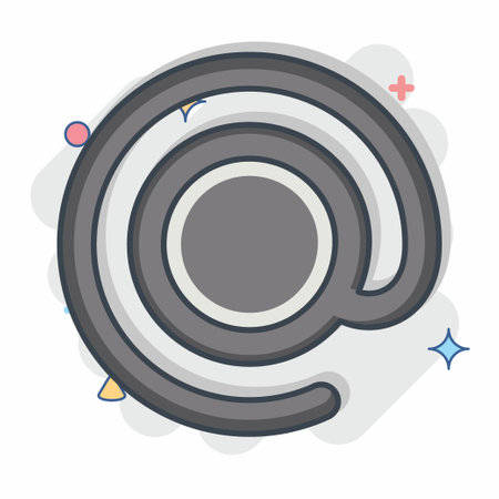 Icon Dog Mail. related to Post Office symbol. comic style. simple design editable. simple illustrationのイラスト素材