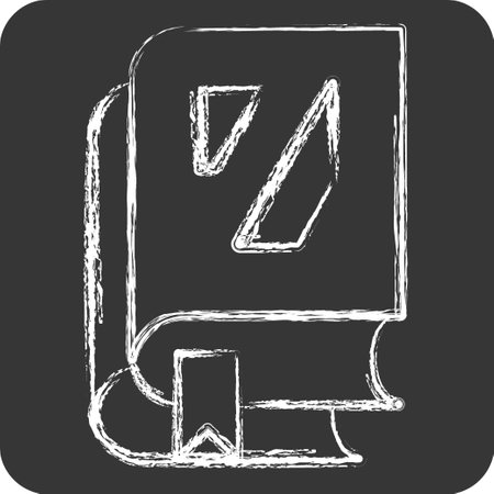Icon Knowledge. related to Post Office symbol. chalk Style. simple design editable. simple illustrationのイラスト素材
