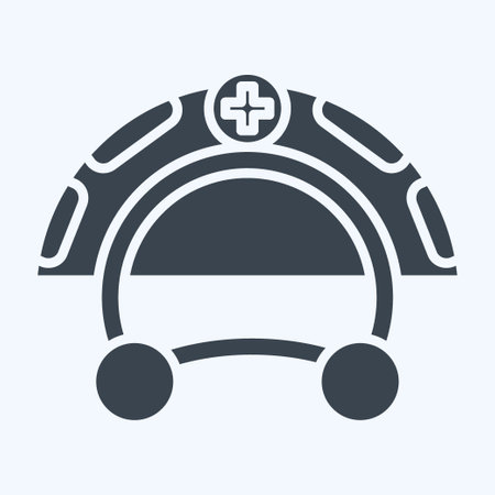 Icon Disk Break. related to Garage symbol. glyph style. simple design editable. simple illustrationのイラスト素材