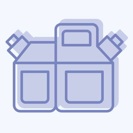 Icon Fuel Tank. related to Garage symbol. two tone style. simple design editable. simple illustrationのイラスト素材