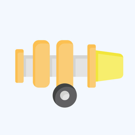 Icon Turbo Filter. related to Garage symbol. flat style. simple design editable. simple illustrationのイラスト素材