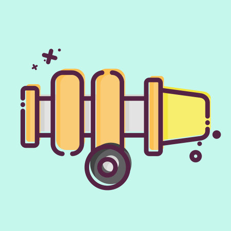 Icon Turbo Filter. related to Garage symbol. MBE style. simple design editable. simple illustrationのイラスト素材