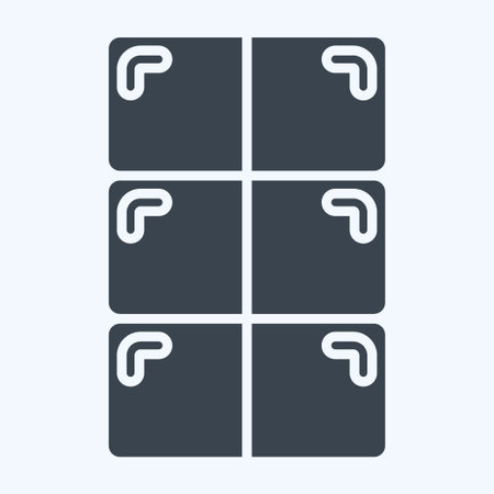 Icon Chocolate. related to Milk and Drink symbol. glyph style. simple design editable. simple illustrationのイラスト素材