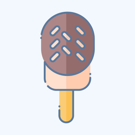 Icon Ice cream. related to Milk and Drink symbol. doodle style. simple design editable. simple illustrationのイラスト素材