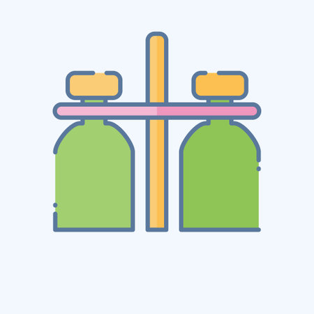 Icon Milk Jar. related to Milk and Drink symbol. doodle style. simple design editable. simple illustrationのイラスト素材