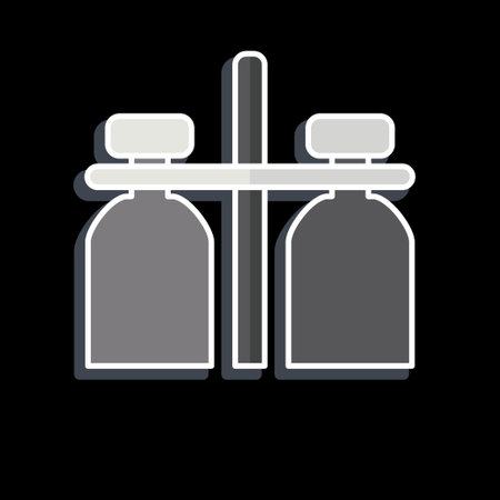 Icon Milk Jar. related to Milk and Drink symbol. glossy style. simple design editable. simple illustrationのイラスト素材