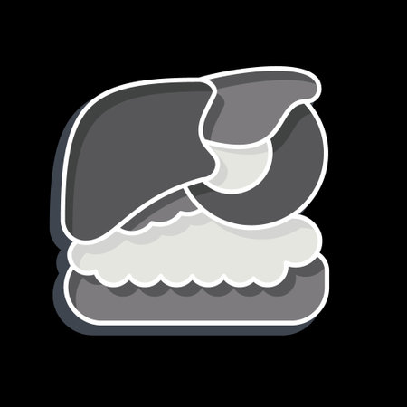Icon Liver. related to Human Organ symbol. glossy style. simple design editable. simple illustrationのイラスト素材
