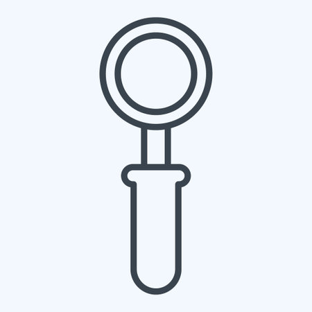 Icon Scoop. related to Milk and Drink symbol. line style. simple design editable. simple illustrationのイラスト素材