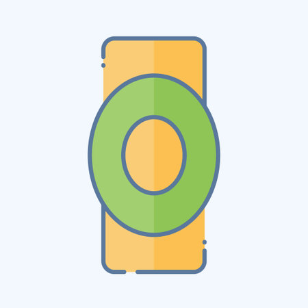 Icon Elbow Protector. related to Hockey Sports symbol. doodle style. simple design editableのイラスト素材