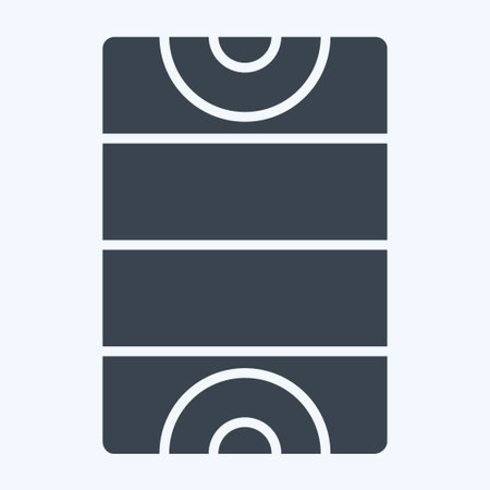 Icon Hockey Field. related to Hockey Sports symbol. glyph style. simple design editableのイラスト素材