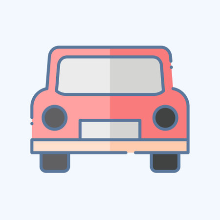 Icon Cab. related to Leisure and Travel symbol. doodle style. simple design illustration.のイラスト素材
