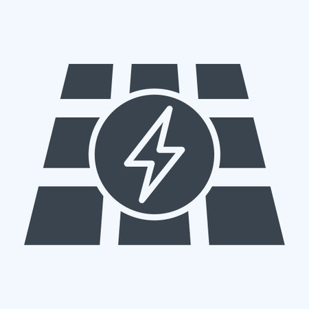 Icon Photovoltaic. related to Solar Panel symbol. glyph style. simple design illustration.
