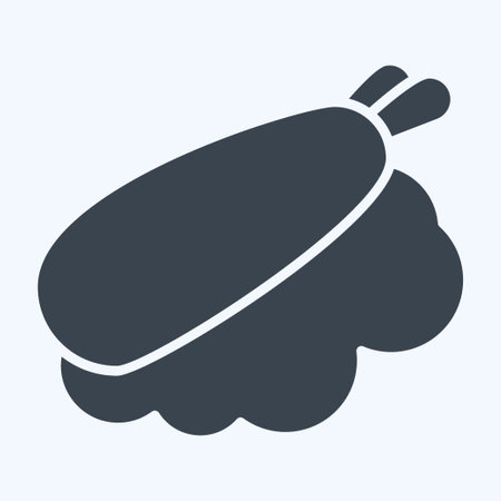 Icon Nigiri. related to Japan symbol. glyph style. simple design illustration.のイラスト素材