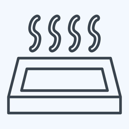 Icon Onsen. related to Japan symbol. line style. simple design illustration.のイラスト素材