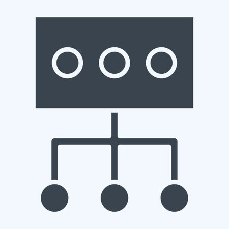 Icon Data. related to Social Network symbol. glyph style. simple design illustrationのイラスト素材