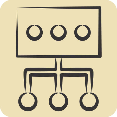 Icon Data. related to Social Network symbol. hand drawn style. simple design illustrationのイラスト素材