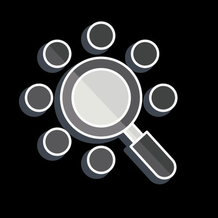 Icon Search. related to Social Network symbol. glossy style. simple design illustrationのイラスト素材