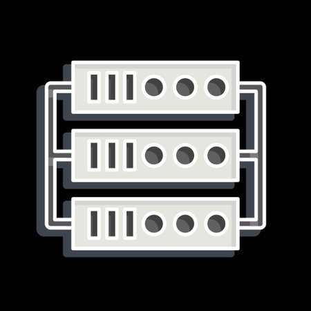 Icon Server. related to Social Network symbol. glossy style. simple design illustrationのイラスト素材