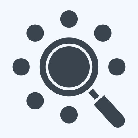 Icon Search. related to Social Network symbol. glyph style. simple design illustrationのイラスト素材