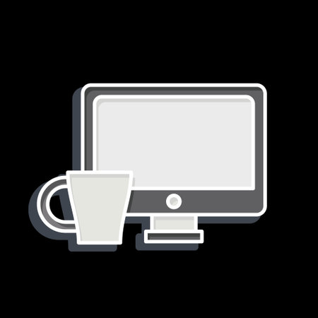 Icon Work. related to Social Network symbol. glossy style. simple design illustrationのイラスト素材