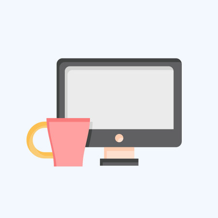 Icon Work. related to Social Network symbol. flat style. simple design illustrationのイラスト素材