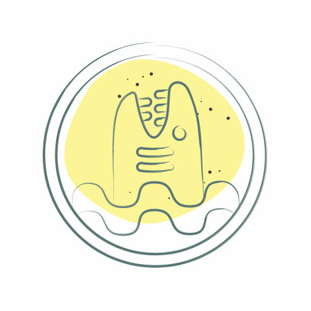 Icon Warning Diving. related to Diving symbol. Color Spot Style. simple design illustrationのイラスト素材