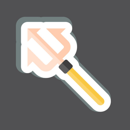 Sticker Trident. related to Diving symbol. simple design illustrationのイラスト素材