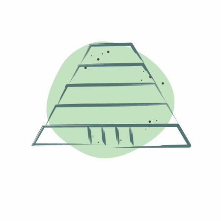 Icon Cradle Of Human Kind. related to South Africa symbol. Color Spot Style. simple design illustrationのイラスト素材