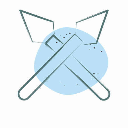 Icon Dance. related to South Africa symbol. Color Spot Style. simple design illustrationのイラスト素材