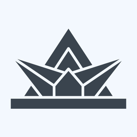 Icon Memorial. related to South Africa symbol. glyph style. simple design illustrationのイラスト素材