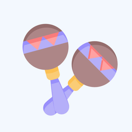 Icon Mracas. related to South Africa symbol. flat style. simple design illustration