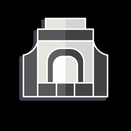 Icon Voor Treeker. related to South Africa symbol. glossy style. simple design illustrationのイラスト素材