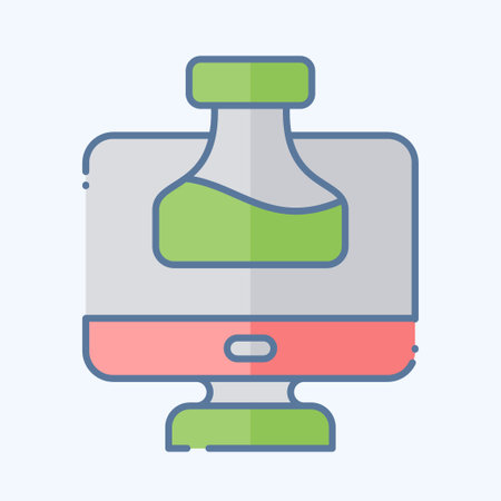 Icon Chemistry Tutorial. related to Learning symbol. doodle style. simple design illustrationのイラスト素材