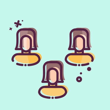 Icon Poll. related to Social Network symbol. MBE style. simple design illustrationのイラスト素材