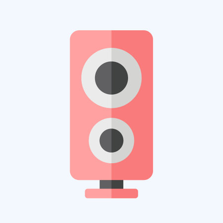 Icon Loud Speaker. related to Entertainment symbol. flat style. simple design illustrationのイラスト素材