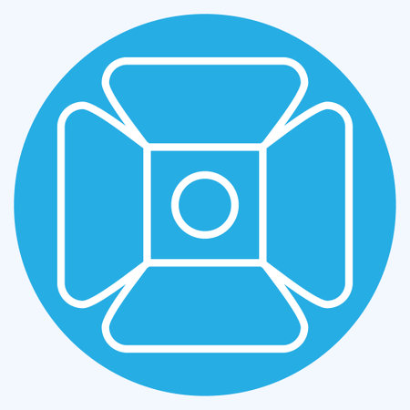 Icon Spotlight. related to Entertainment symbol. blue eyes style. simple design illustrationのイラスト素材