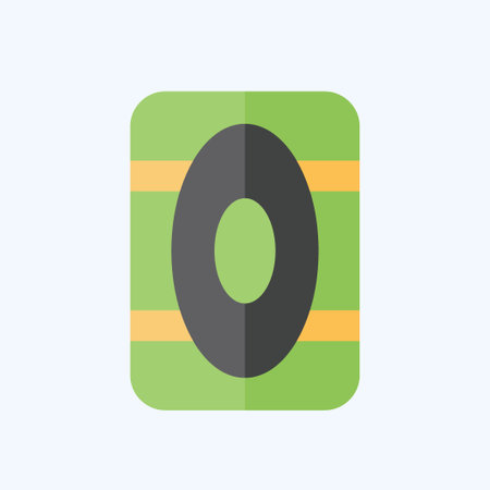 Icon Kneepad. related to Skating symbol. flat style. simple design illustrationのイラスト素材